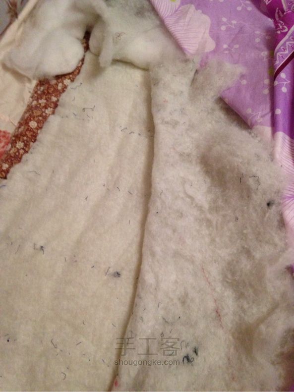 过时的棉衣外套拆棉做棉被 旧物改造