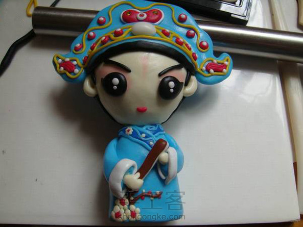 京剧小生粘土作品-手工客官网