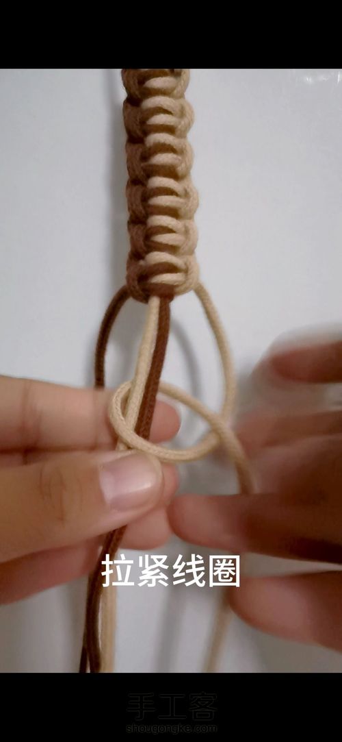 【原创】云雀结的应用 手工编织结绳 基础结教程